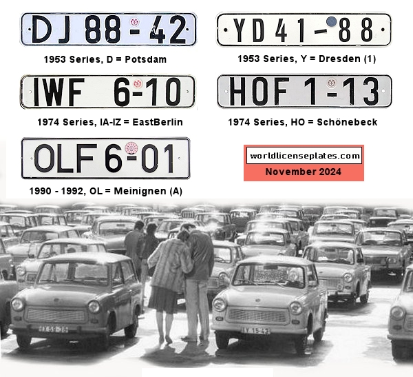 Private/Passenger license plates