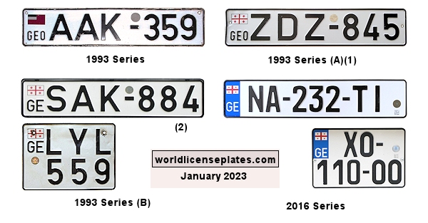 Private/Passenger license plates