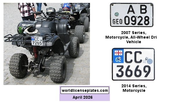 Motorcycle, All Wheel Drive Vehicle license plates