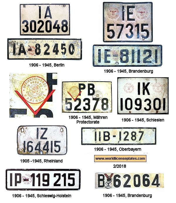 Private/Passenger license plates