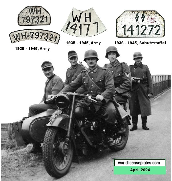 Military Motorcycle license plates