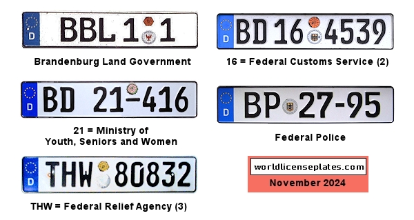 Government license plates