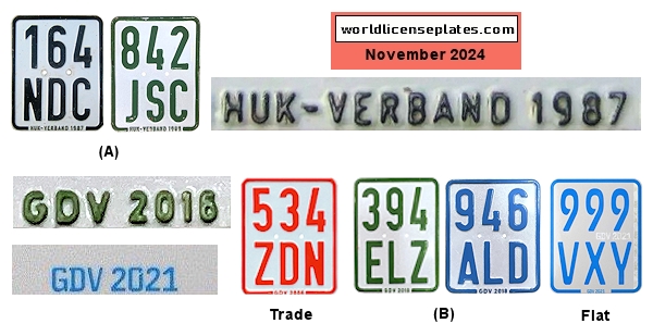 Moped license plates