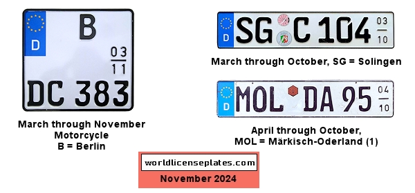 Seasonal license plates