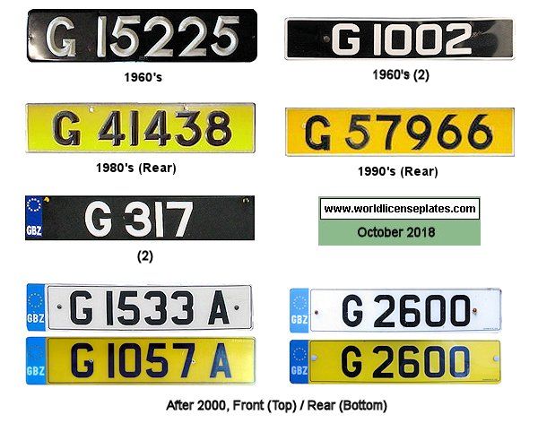 Private/Passenger license plates