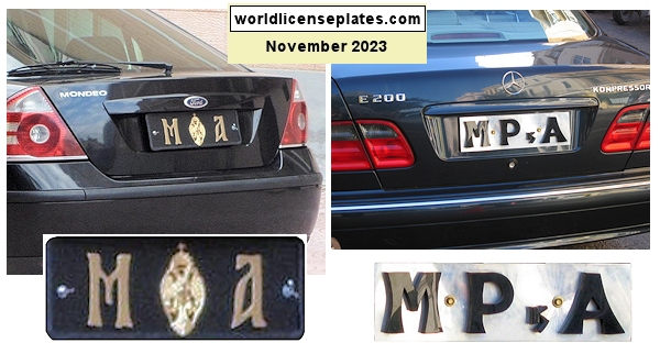 Clergy license plates