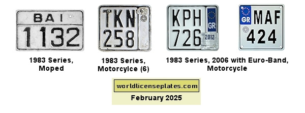 Motorcycle license plates