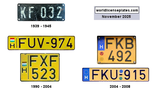 Commercial Vehicle (Truck, Trailer, Bus) license plates
