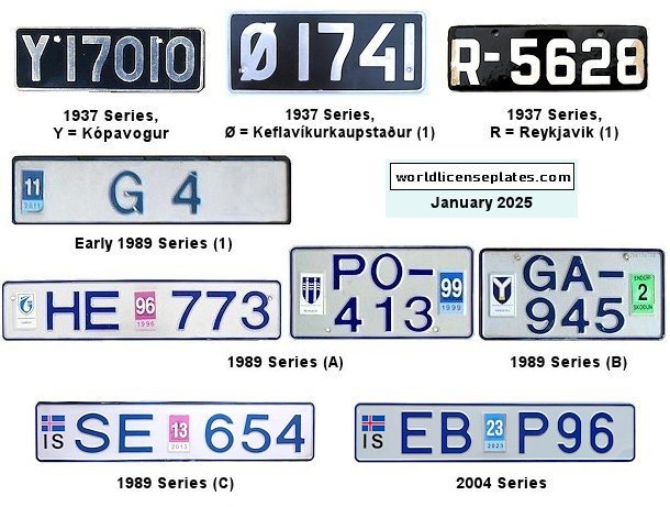 Various Vehicle Classes license plates