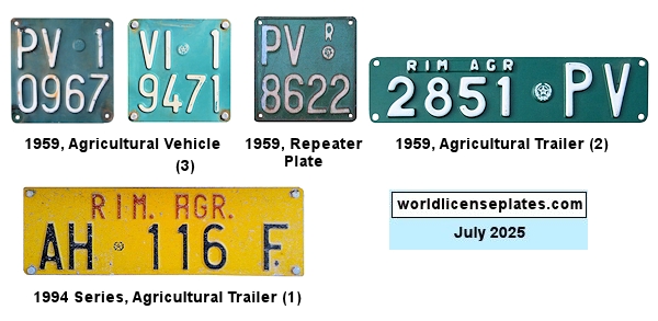 Non-Passenger/Other license plates