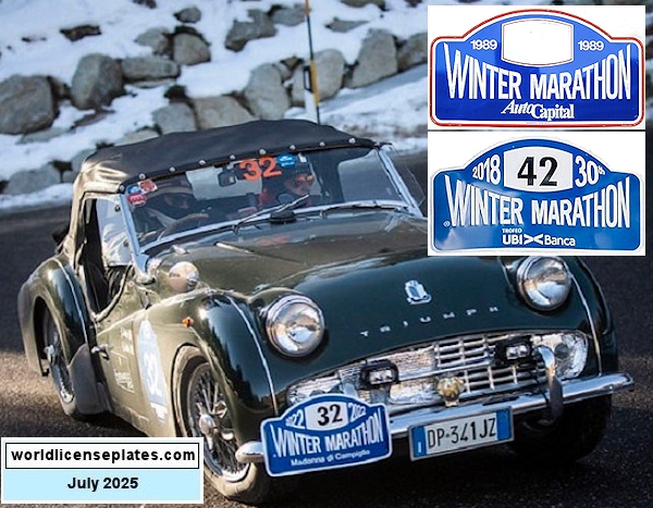Event license plates