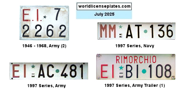 Military license plates