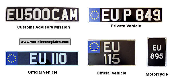 European Union Contingent license plates