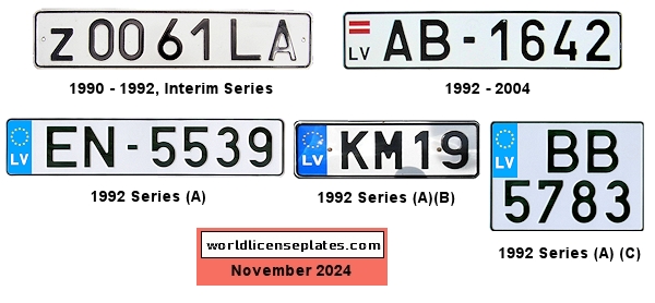 Private/Passenger license plates