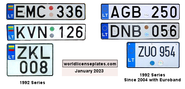 Private/Passenger license plates
