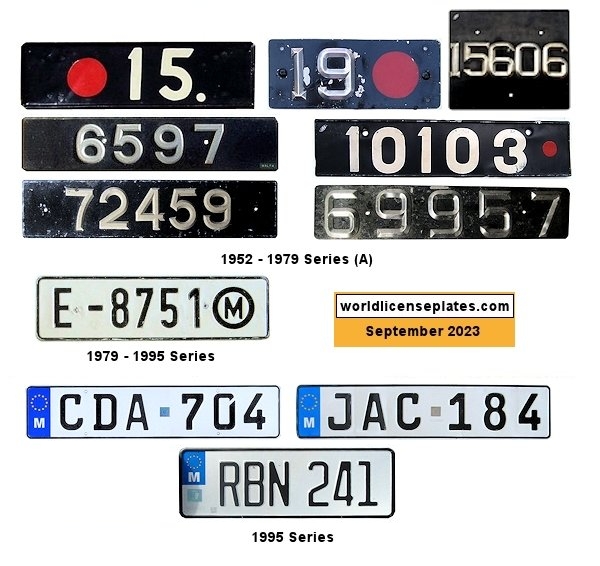 Private/Passenger license plates