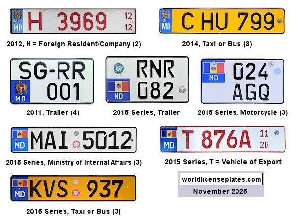 2010 - 2015 license plates
