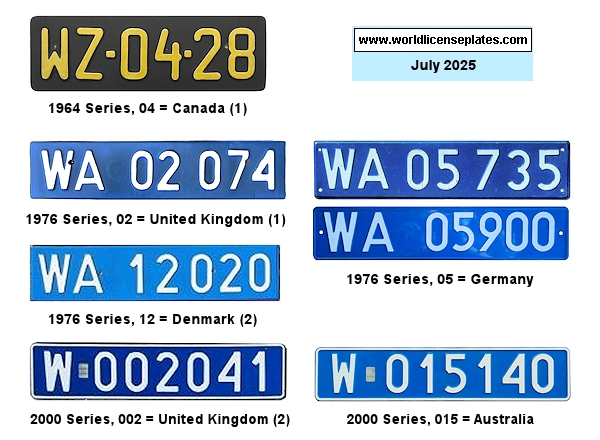 Diplomatic Corps license plates