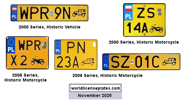 Historic Vehicle license plates