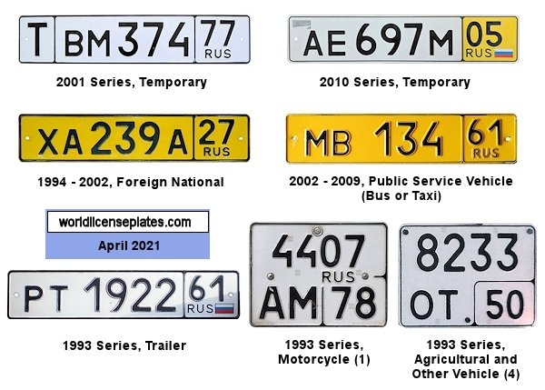 Non-Passenger/Other license plates