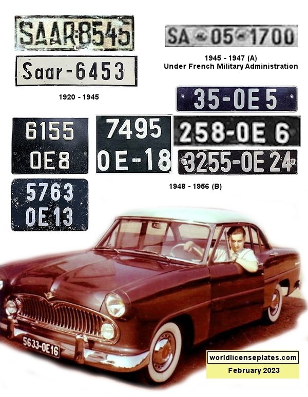 Private/Passenger license plates
