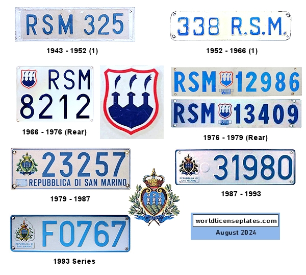 Private/Passenger license plates