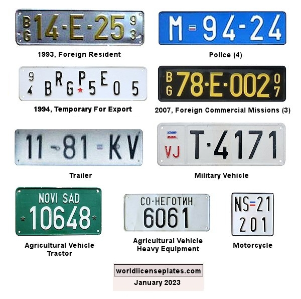 Non-Passenger/Other license plates