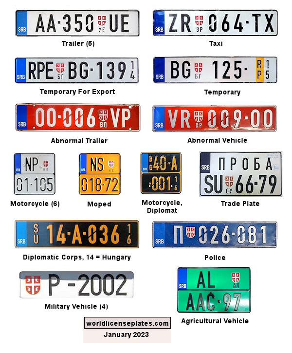 2011 Series license plates