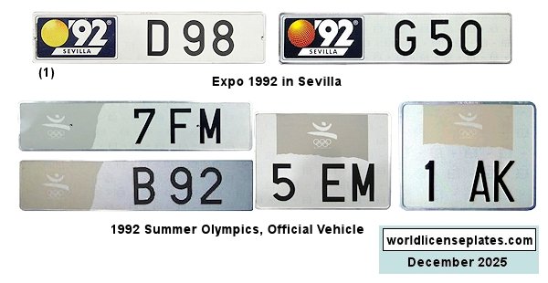 Events license plates