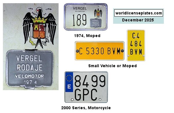 Motorcycle, Moped, Small Vehicle license plates