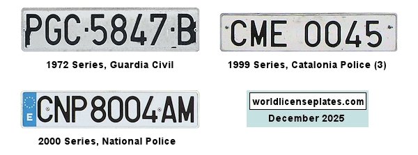 Police license plates