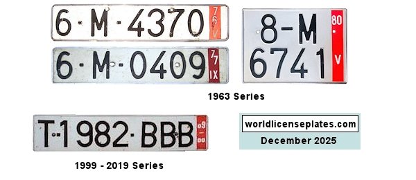 Temporary Tourist license plates