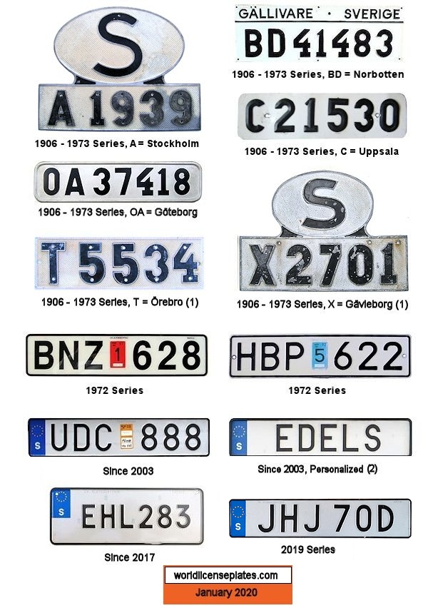 Private/Passenger license plates
