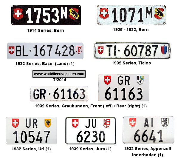 Private/Passenger license plates