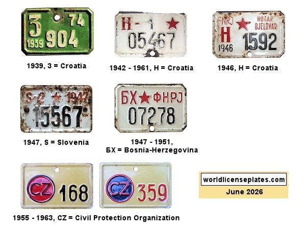 Bicycle license plates