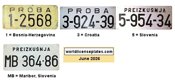 Trade, Manufacturer license plates