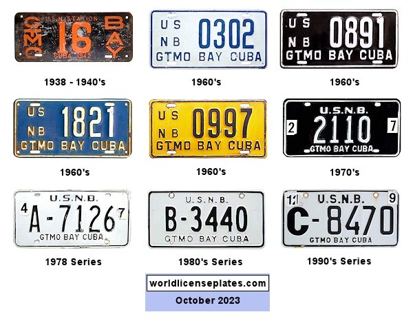 United States Forces - Guantanamo Bay license plates