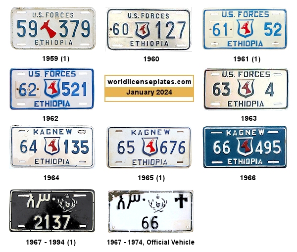 United States Forces license plates
