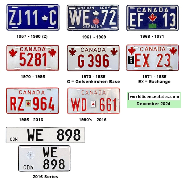 Canadian Forces license plates
