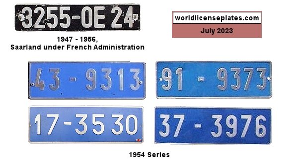 Civilian license plates