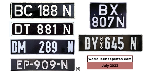 Dutch Forces license plates