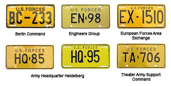 Official Series license plates