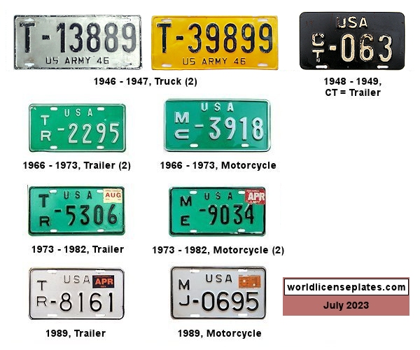 Non-Passenger/Other license plates