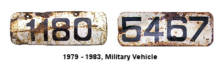 Cuban Forces license plates