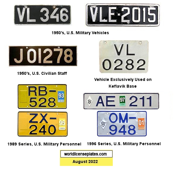 United States Forces license plates