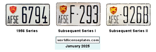 Allied Forces license plates