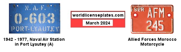 United States Forces license plates
