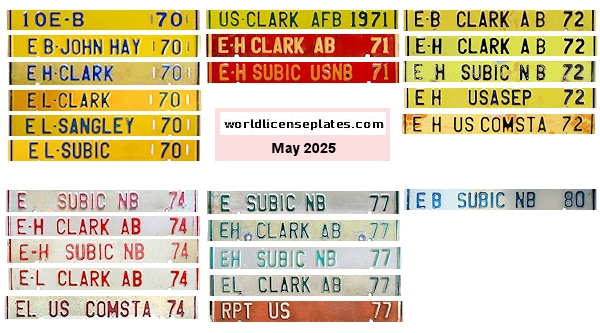United States Forces license plates