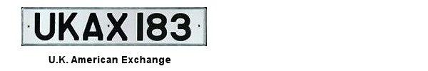 United States Forces license plates