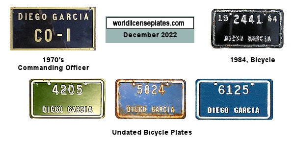 British Indian Ocean Territory license plates